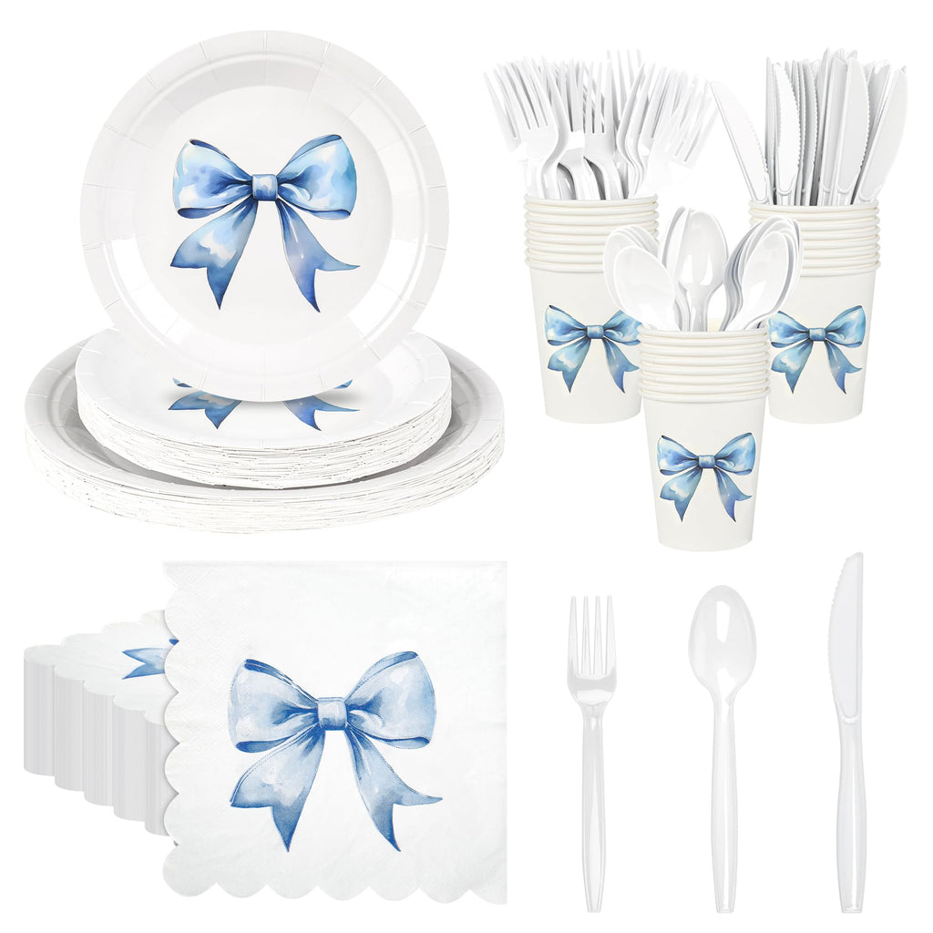 Blue Bow Party Supplies