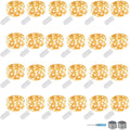 Fairy Lights- Battery Operated 24 Pack 9.8 FT + 6 Replacement Batteries (Warm White)