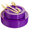 Purple & Gold Dinner Set for 40 Guests