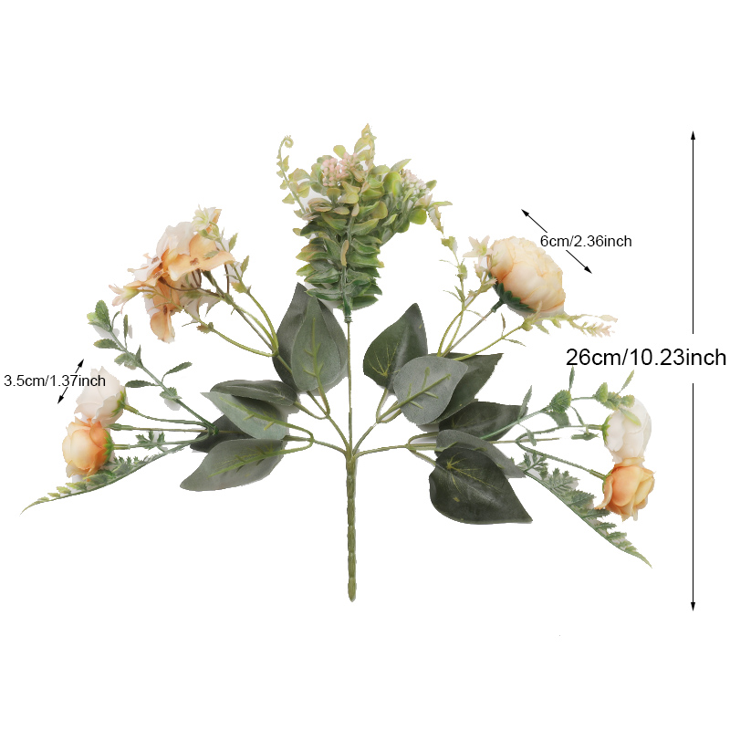 Silk Faux Rose Flower Decor