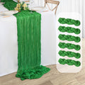 Green Gauze Table Runners