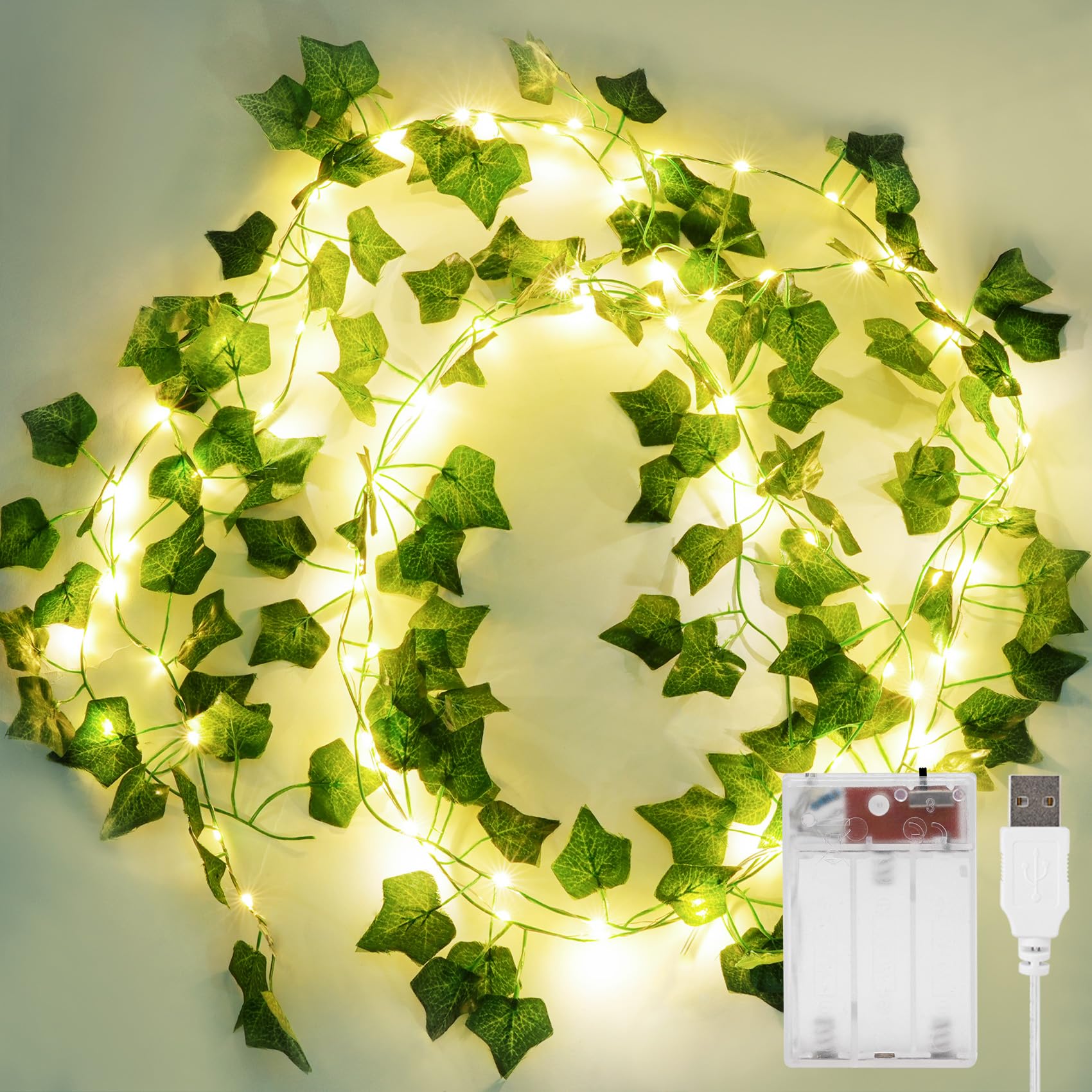 Vine with Fairy Lights- Battery/USB Operated 2 Pack 6.56 Ft