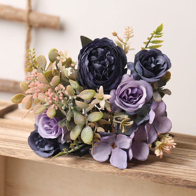 Silk Faux Rose Flower Decor