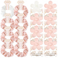Bridal Hair Accessory Set with Gift Cards (White & Pink)