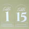 Elegant Arch Acrylic Wedding Table Numbers 1-15