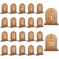 Rustic Wooden Table Numbers 1-20