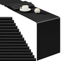 Elegant Black Satin Table Runner 24 Pack