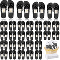 Wedding Bliss 48-Pair Flip Flop Bulk Pack with Drawstring Bags