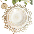Gold Vinyl Placemats - 24 pack