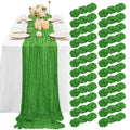 24-Pack Emerald Cheesecloth Table Runners 10ft