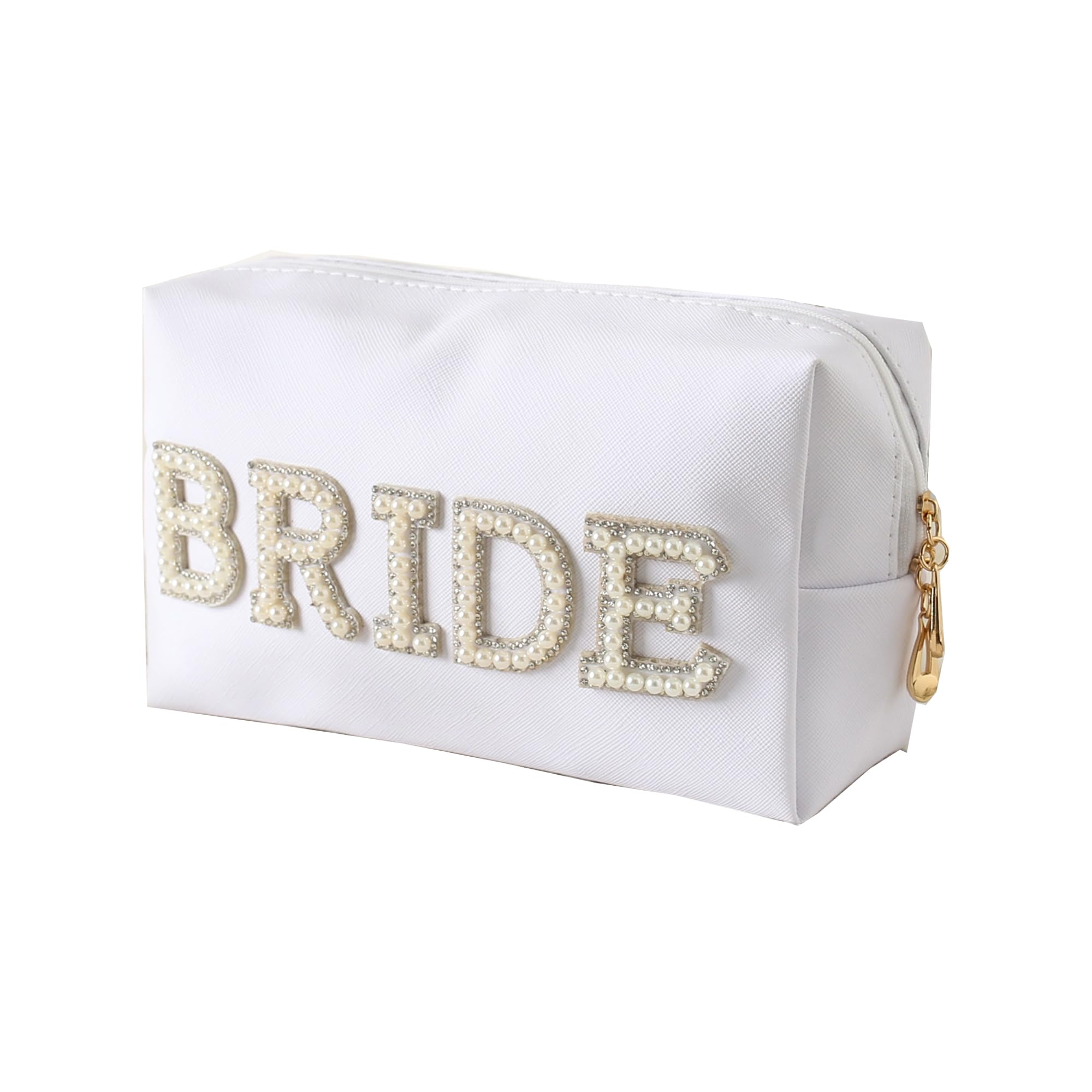 Bride Makeup Bag (WHITE PEARL BRIDE)
