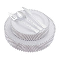 75pc Silver Beaded Party Set