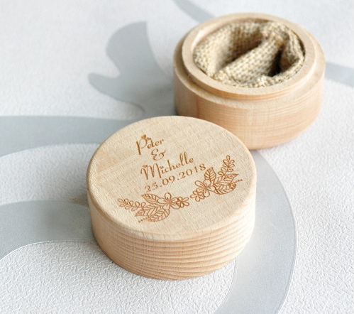 Simply Rustic Wooden Ring Box
