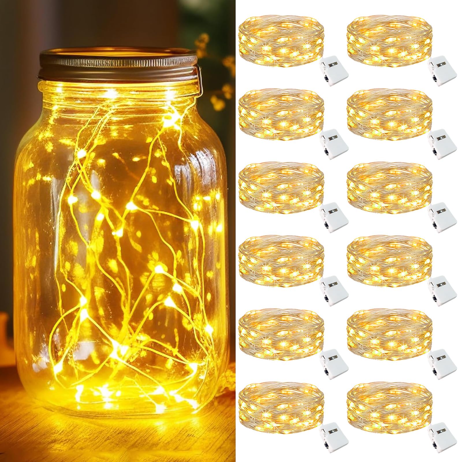 LED Fairy Lights- Battery Operated 12 pack