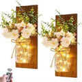 Rustic Wall Decor with LED Fairy Lights- 2pcs Set