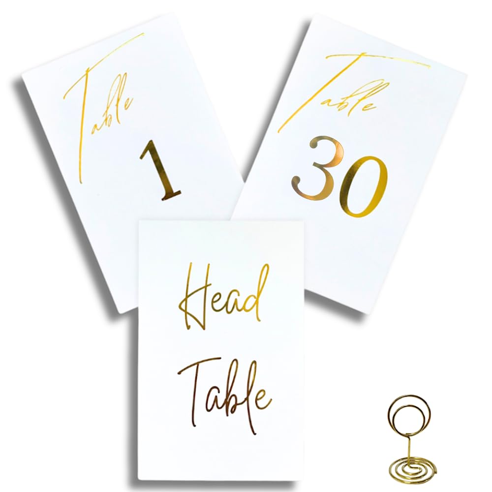 Luxe Table Number Set 1-30