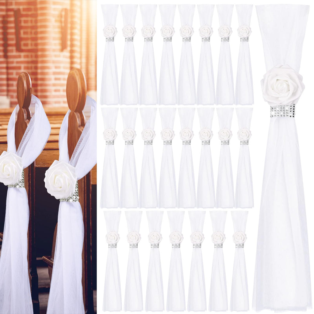 Aisle Decorations for Chairs or Pews- Set of 24