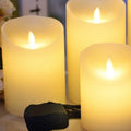 LED Flameless Candles with Remote- Set of 3