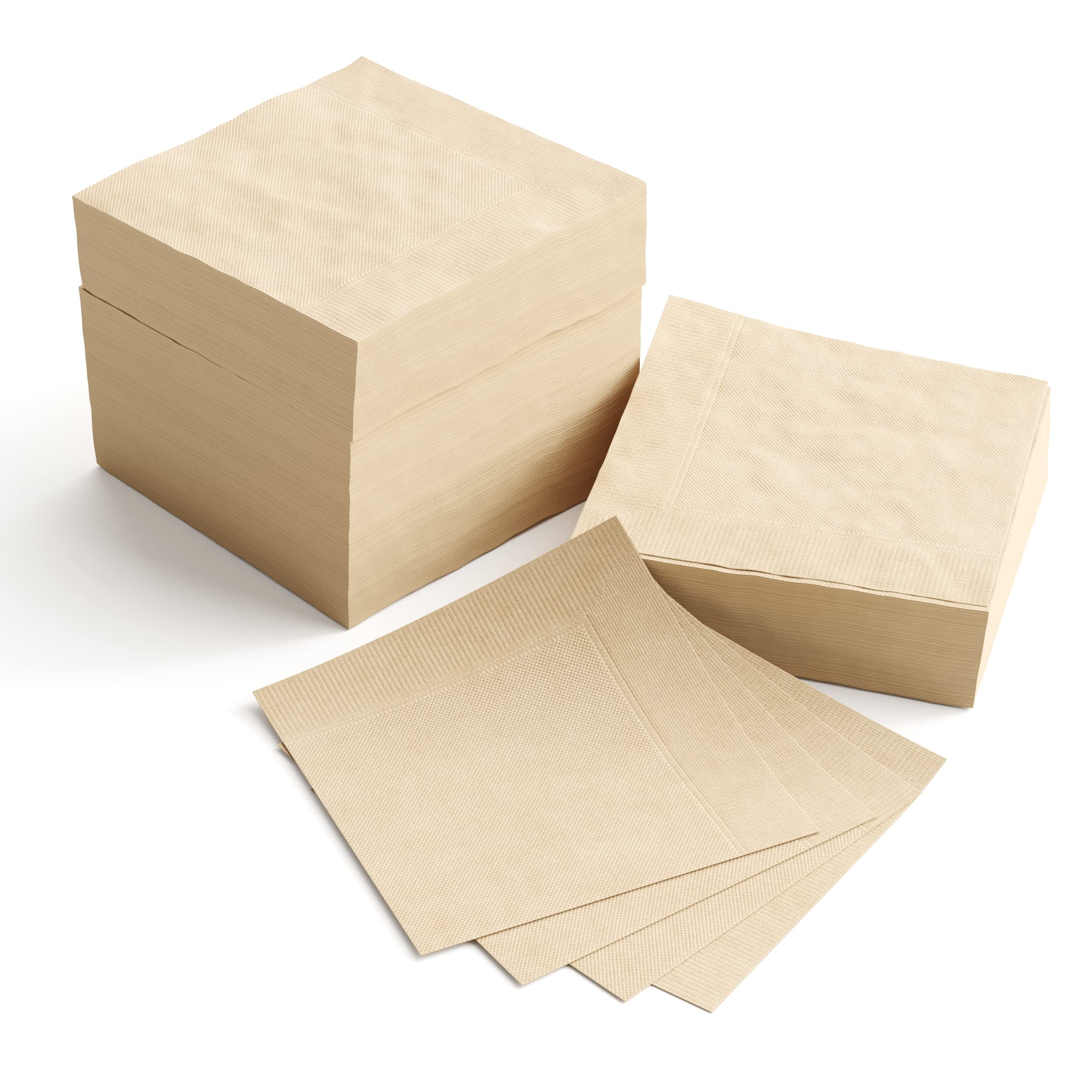 Eco-Friendly Kraft Cocktail/ Beverage Napkins 1000 Pack