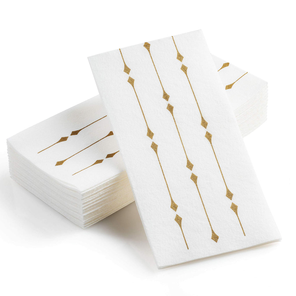 Elegant Disposable Linen-Feel Napkins 200 count