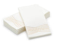 Metallic Foil Stamped Linen-Like Napkins 50 pack