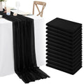 Black Cheesecloth Table Runners 12 pack