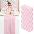 Pink Cheesecloth Table Runners
