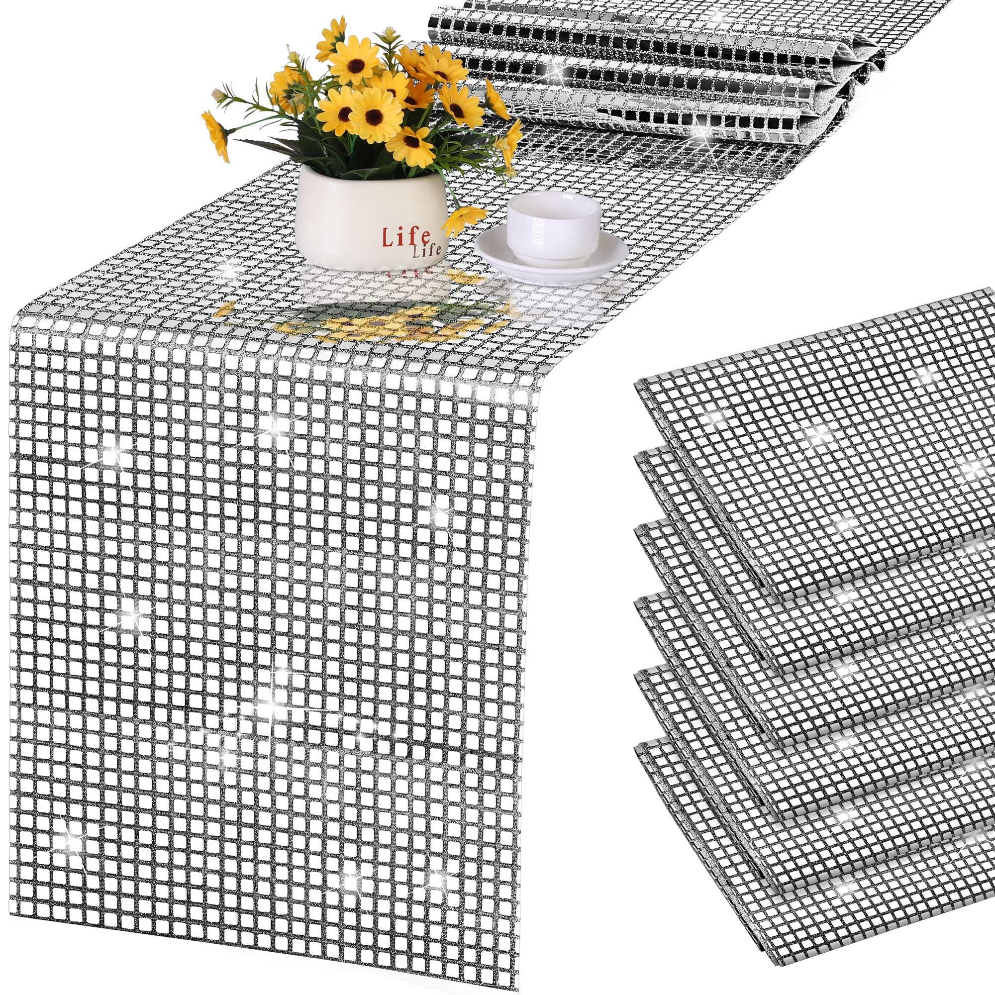 Disco Party Table Runners- Set of 6