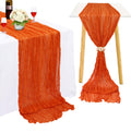 Orange Gauze Table Runner