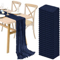 Navy Blue Cheesecloth Table Runners