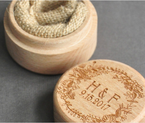 Simply Rustic Wooden Ring Box