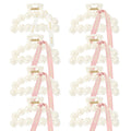 8-Piece Bridesmaid & Bride Pearl Hair Clip Set