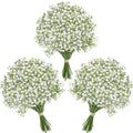 Alecono Babys Breath Artificial Flowers 𝟯𝟯𝗣𝗰𝘀 White Artificial Babys Breath Bulk for DIY Floral Bouquets for Wedding Fake Babys Breath Real Touch Flowers for Home Decorations