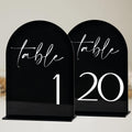 Black Arch Acrylic Table Numbers 1-20