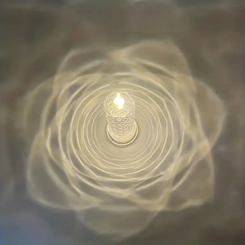 LED Flameless Candle Light with Crystal Refraction