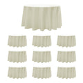 Elegant Ivory Tablecloth 10-Pack - 120 Inch