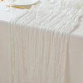 White Cheesecloth Table Runner 10ft