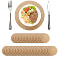Rustic Burlap Circle Placemats Bulk 100-Pack
