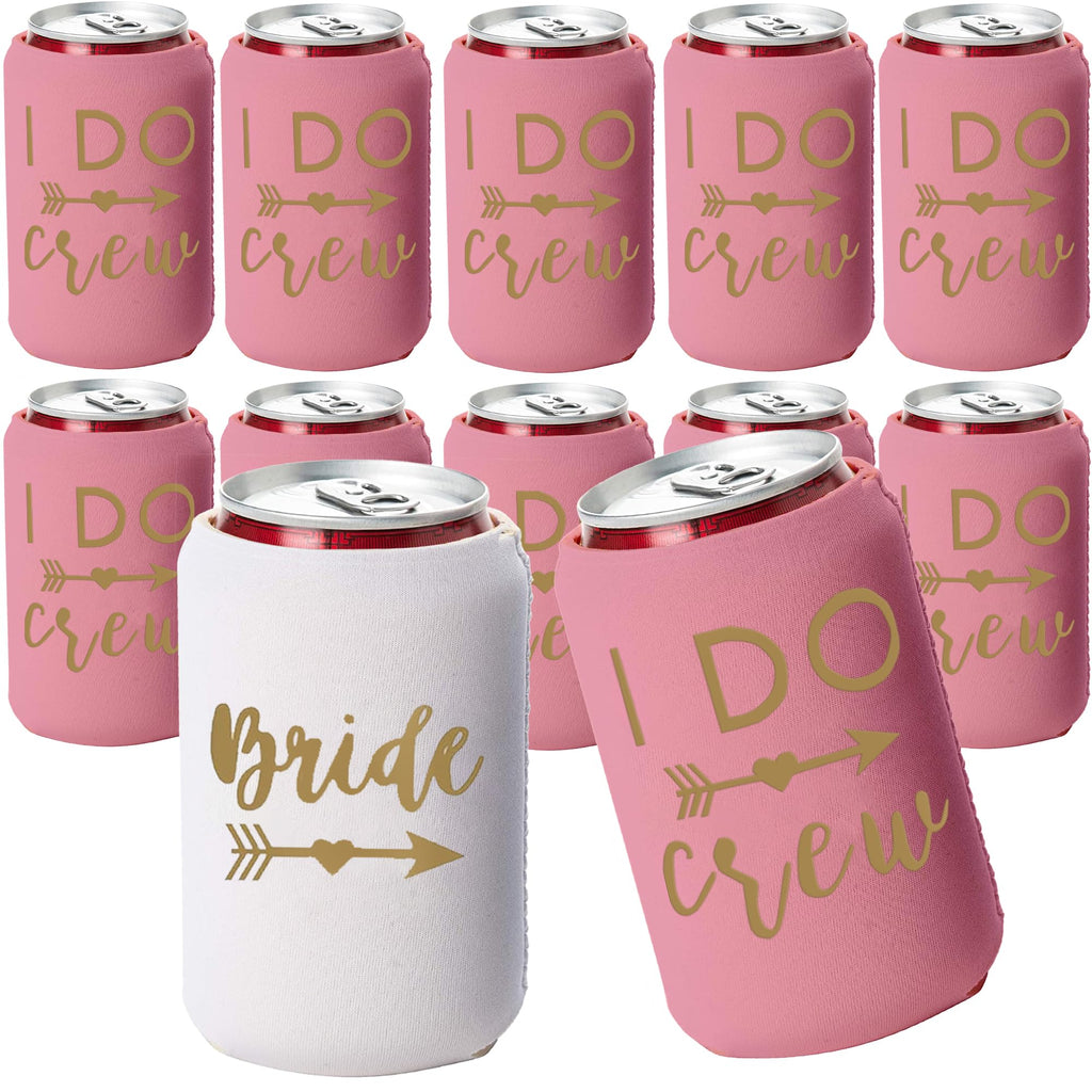 I Do Crew and Bride Can Coolers- Set of 12