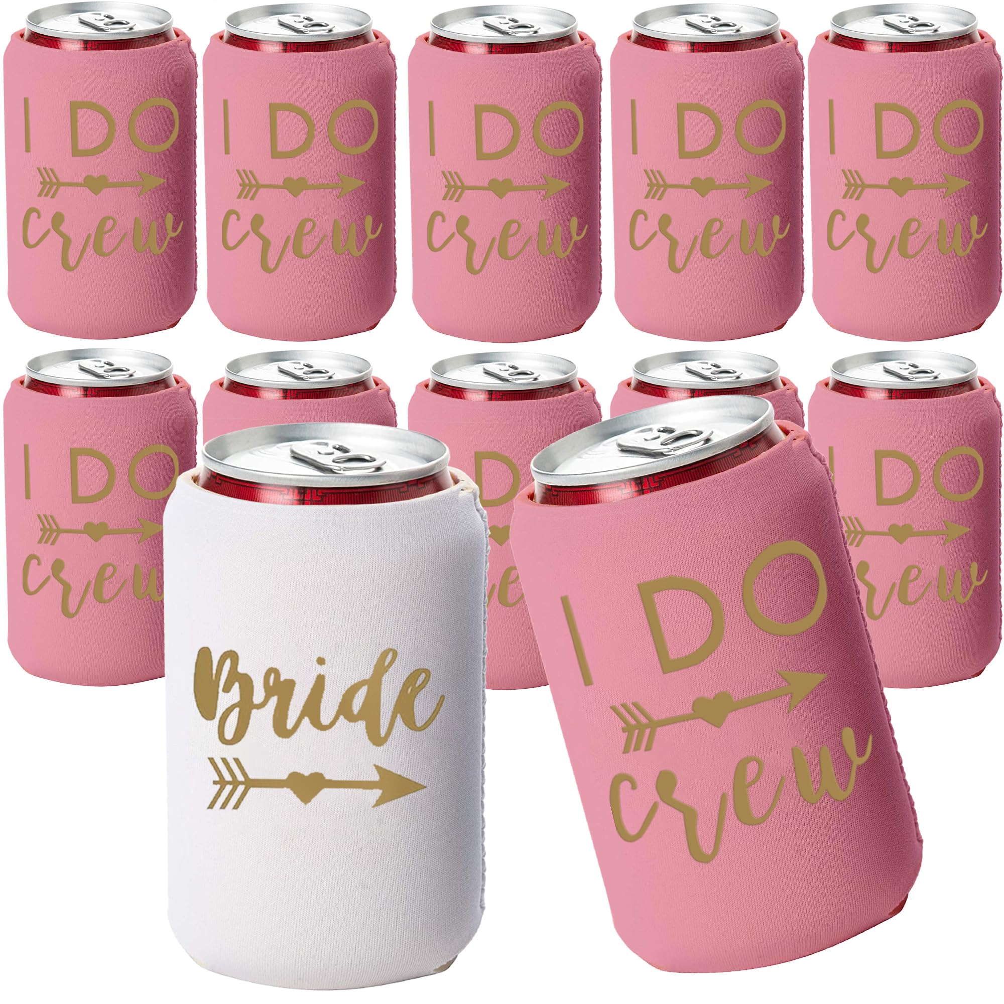 I Do Crew and Bride Can Coolers- Set of 12